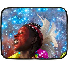 African Star Dreamer Double Sided Fleece Blanket (mini)  by icarusismartdesigns