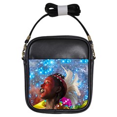 African Star Dreamer Girls Sling Bags by icarusismartdesigns