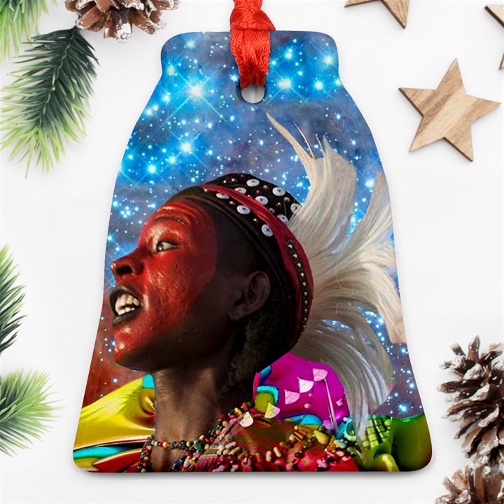 African Star Dreamer Bell Ornament (2 Sides)