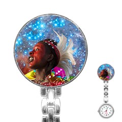 African Star Dreamer Stainless Steel Nurses Watch by icarusismartdesigns