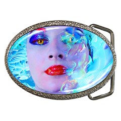 Swimming Into The Blue Belt Buckles by icarusismartdesigns