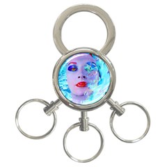 Swimming Into The Blue 3-ring Key Chains by icarusismartdesigns