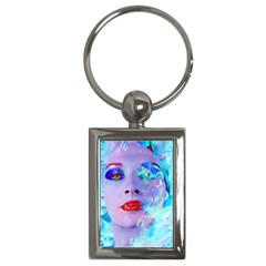 Swimming Into The Blue Key Chains (rectangle)  by icarusismartdesigns