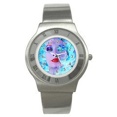 Swimming Into The Blue Stainless Steel Watch by icarusismartdesigns