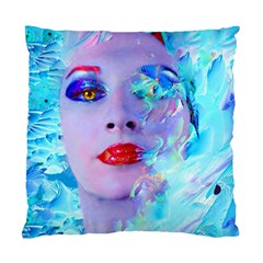 Swimming Into The Blue Standard Cushion Case (one Side) by icarusismartdesigns