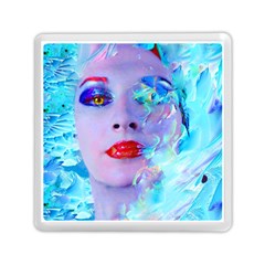 Swimming Into The Blue Memory Card Reader (square)  by icarusismartdesigns