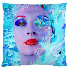 Swimming Into The Blue Standard Flano Cushion Case (two Sides) by icarusismartdesigns