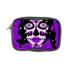 Sugar Skull Purple Roses Coin Purse by burpdesignsA