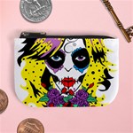 Gothic Sugar Skull Mini Coin Purses Front