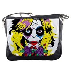 Gothic Sugar Skull Messenger Bags