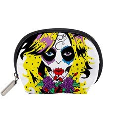 Gothic Sugar Skull Accessory Pouches (small)  by burpdesignsA