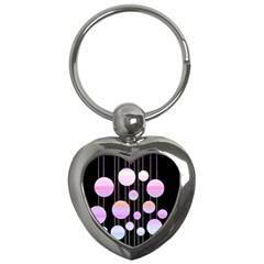 Pink Elegance  Key Chains (heart)  by Valentinaart