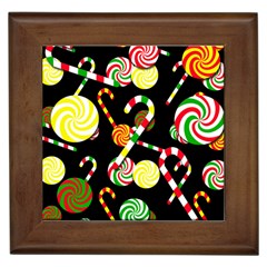 Xmas Candies  Framed Tiles by Valentinaart