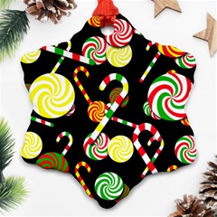 Xmas candies  Snowflake Ornament (2-Side)