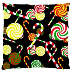 Xmas candies  Large Cushion Case (One Side)