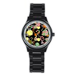 Xmas candies  Stainless Steel Round Watch Front