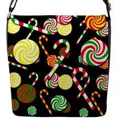 Xmas Candies  Flap Messenger Bag (s) by Valentinaart