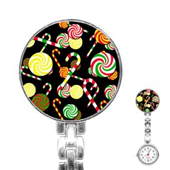 Xmas candies  Stainless Steel Nurses Watch