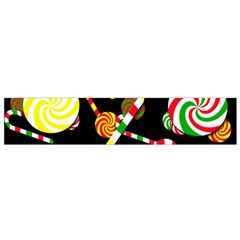 Xmas candies  Flano Scarf (Small)