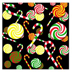 Xmas candies  Large Satin Scarf (Square)