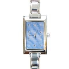 Wavy Clouds Rectangle Italian Charm Watch by GiftsbyNature