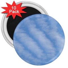 Wavy Clouds 3  Magnets (10 Pack)  by GiftsbyNature