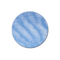 Wavy Clouds Magnet 3  (round) by GiftsbyNature