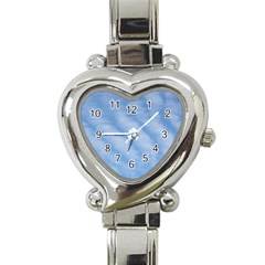 Wavy Clouds Heart Italian Charm Watch by GiftsbyNature