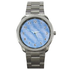 Wavy Clouds Sport Metal Watch by GiftsbyNature