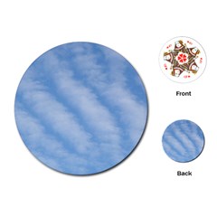 Wavy Clouds Playing Cards (round)  by GiftsbyNature