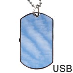 Wavy Clouds Dog Tag USB Flash (Two Sides)  Front