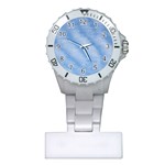 Wavy Clouds Plastic Nurses Watch Front