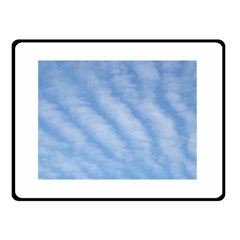 Wavy Clouds Double Sided Fleece Blanket (small)  by GiftsbyNature