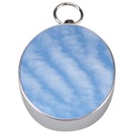 Wavy Clouds Silver Compasses Front