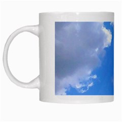 Clouds And Blue Sky White Mugs by picsaspassion