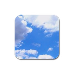 Clouds And Blue Sky Rubber Square Coaster (4 Pack)  by picsaspassion