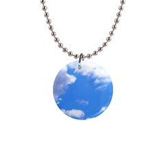 Clouds And Blue Sky Button Necklaces by picsaspassion