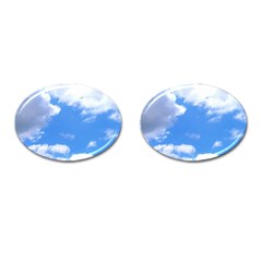 Clouds And Blue Sky Cufflinks (oval) by picsaspassion