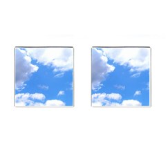 Clouds And Blue Sky Cufflinks (square) by picsaspassion