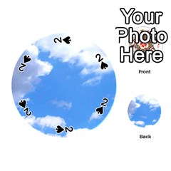 Clouds And Blue Sky Playing Cards 54 (round)  by picsaspassion