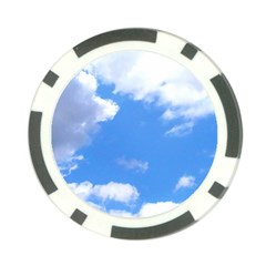 Clouds And Blue Sky Poker Chip Card Guards by picsaspassion