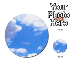 Clouds And Blue Sky Multi-purpose Cards (round)  by picsaspassion