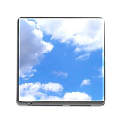 Clouds And Blue Sky Memory Card Reader (square) by picsaspassion