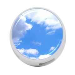 Clouds And Blue Sky 4-port Usb Hub (one Side) by picsaspassion