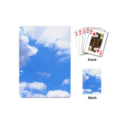 Clouds And Blue Sky Playing Cards (mini)  by picsaspassion