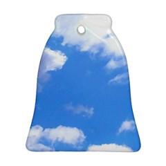 Clouds And Blue Sky Ornament (bell)  by picsaspassion