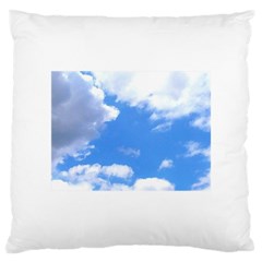 Clouds And Blue Sky Large Cushion Case (two Sides) by picsaspassion