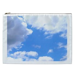 Clouds And Blue Sky Cosmetic Bag (xxl)  by picsaspassion