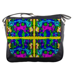 Shimmering Landscape Abstracte Messenger Bags by pepitasart