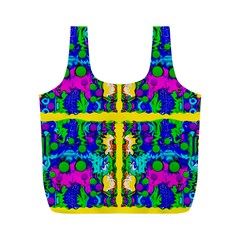 Shimmering Landscape Abstracte Full Print Recycle Bags (m)  by pepitasart